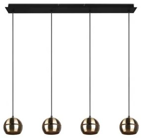 Trio - Lampadario a sospensione con filo FLETCHER 4xE14/40W/230V ottone