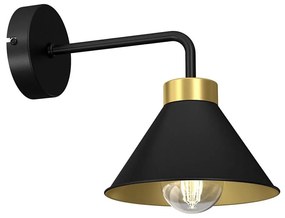 Lampada da parete DEMET 1xE27/60W/230V nero/oro