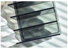 Organizer da bagno nero opaco per cosmetici in plastica riciclata Palette Station - iDesign