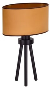 Duolla - Lampada da tavolo OVAL VEGAN 1xE27/15W/230V diametro 30 cm marrone