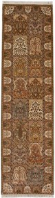 Ghom Tappeto 80x300 Beige (Indian) Annodato A Mano