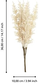 Eglo 428222 - Fiore artificiale DEMING 36 cm giallo