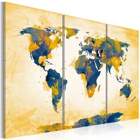 Quadro Four corners of the World triptych