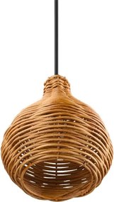 Reality - Lampada a sospensione con cavo SPROUT 1xE14/40W/230V marrone/rattan