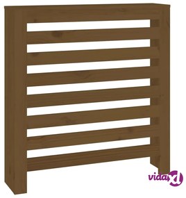 vidaXL Copertura Termosifone Miele 79,5x19x84 cm Legno Massello Pino