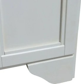 Mobile bagno a terra 75 bianco decape con lavabo e specchio Romantica