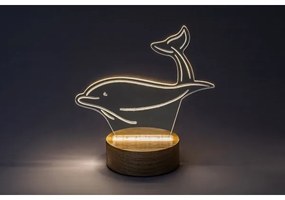 Rabalux 76002 - Lampada da tavolo LED per bambini AKALI LED/2W/5V 3000K dolphin faggio
