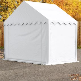 TOOLPORT 3x2 m tenda capannone, PVC 700, bianco - (8640)