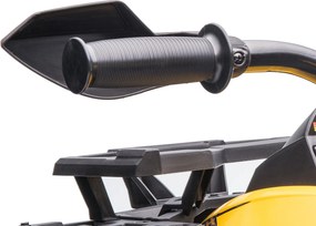Quad per Bambini Elettrico 12V con Fari e Batteria Ricaricabile, Età 3-5 Anni, 100x65x73cm, Giallo...