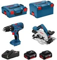 Bosch professional bosch kit 18v bsk182m2c (gsb 18v-21 + gks 18-57 g.. 8435587910381