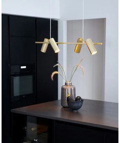 Nordlux - Lampadario a sospensione su cavo ALANIS 4xGU10/15W/230V ottone