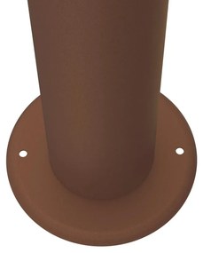 Paletto da Giardino Solare Corten da 100cm, IP54 in Alluminio Colore  Bianco Naturale 4.000K