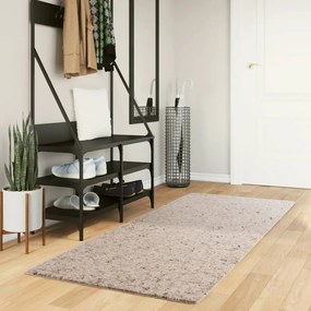 Tappeto Shaggy Pamplona A Pelo Lungo Moderno Beige 80x200 Cm /