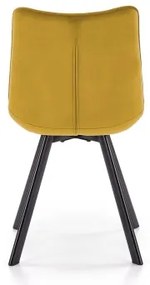 Sedia da pranzo COMORO, 1 pezzo, gialla