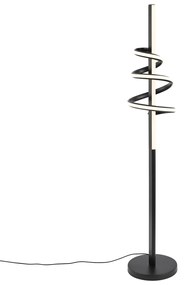 Lampada da terra di design nera con LED dimmerabile - Rolla