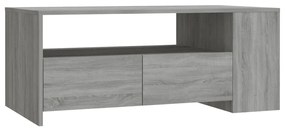 Tavolino da salotto grigio sonoma 102x55x42cm legno multistrato