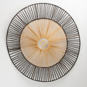 Brilagi - lampadario a plafone LED CERIA BOHO 1xE27/40W/230V Ø 50 cm nero/marrone