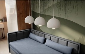 Divano blu/grigio allungabile/con contenitore e rivestimento in ciniglia 214 cm Fulgeo – ELTAP