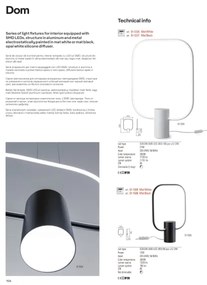 Redo 01-1226 - Lampada da tavolo LED dimmerabile DOM LED/21W/230V bianca
