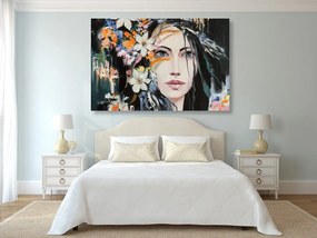Quadro su tela – Pittura originale di una donna