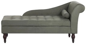 Chaise longue con contenitore grigio scuro PESSAC Beliani