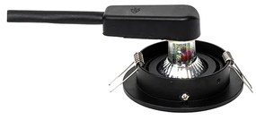 Faretto da incasso moderno nero orientabile - Club