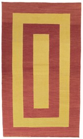 Kilim Tappeto 130 x 220 Rosso (Iran) Tessuto A Mano