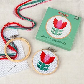 Set creativo punto-croce Cross-stitch Kit Tulip - Rex London