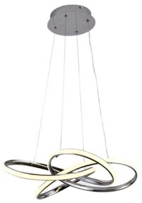 Lampadario a sospensione con filo LED dimmerabile LED/65W/230V 3000-6500K grigio + telecomando