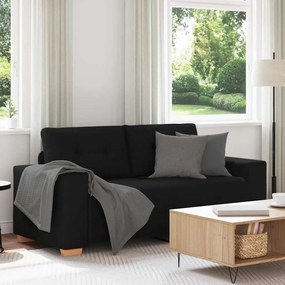 Divano Divanetto Nero 140 Cm İn Tessuto /
