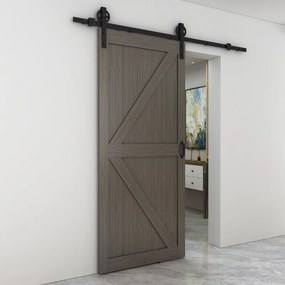 Porta scorrevole Kentucky, L 96 x H 215 cm, con binario Rodeo