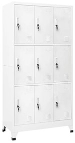 Armadietto A Chiave Con 6 Scomparti İn Acciaio 90x45x180 Cm /