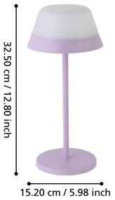 Eglo 900979-LED RGBW Dimmerabile per esterni lampada MEGGIANO 1,5W/5V IP54 viola