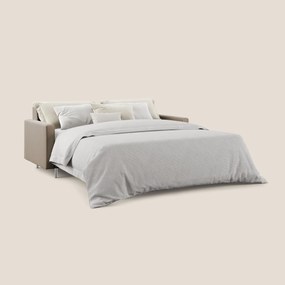 Andromeda divano letto matrimoniale in velluto morbido impermeabile T01 marrone