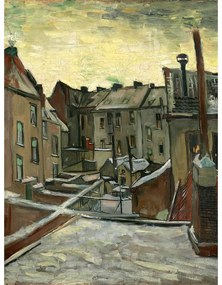 Dipinto - riproduzione 50x70 cm Houses Seen from the Back, Vincent van Gogh - Fedkolor