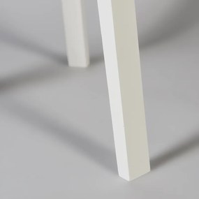 Lampada da terra treppiede bianca con paralume nero 50 cm - Puros