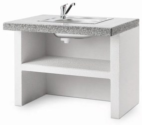 Modulo supplementare per cucina da esterno modulo lavello inox c/rub levig. grigio EASY GARDEN BY PALAZZETTI P 90 x H 90 cm