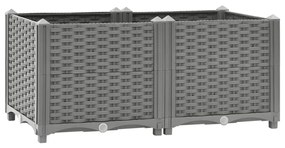 Fioriera Rialzata 80x40x38 Cm İn Polipropilene /