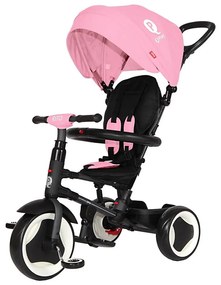 QPlay - Triciclo per bambini 3 in 1 RITO EVA rosa