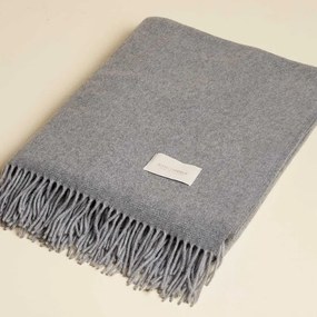 Plaid in puro cashmere Glasgow  Colore Grigio