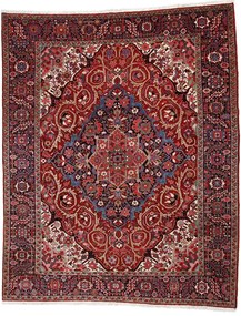 Heriz Tappeto persiano 300 x 370 Blu (Iran) Annodato A Mano