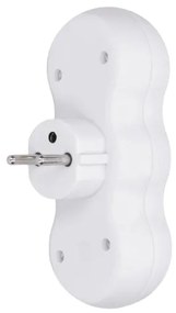 Solight P100USBC - Multipresa con un USB A+C charger 2x10A bianco