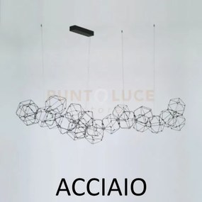 Lucciola 21  lampada a sospensione, acciaio inossidabile led 3000k ...
