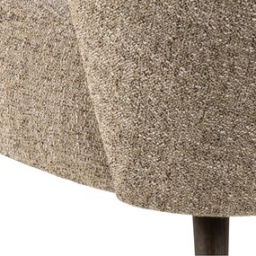 Poltrona beige in tessuto bouclé Elmont - Actona