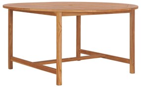 Tavolo da giardino 150x76 cm in massello di teak