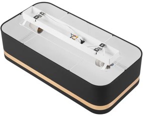 Plafoniera SIRJA SQUARE STRIPE 2xE27/15W/230V nero/oro