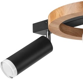 Faretto OTIS 1xG9/5W/230V + 2xE27/15W/230V quercia