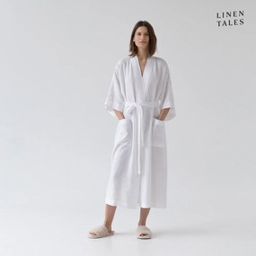 Vestaglia di lino bianca taglia S/M White - Linen Tales