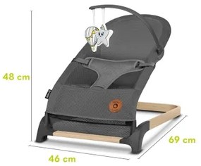 Lionelo - Altalena per bambini JUNE grigio