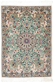 Nain Tappeto 90 x 60 Verde (Iran) Annodato A Mano